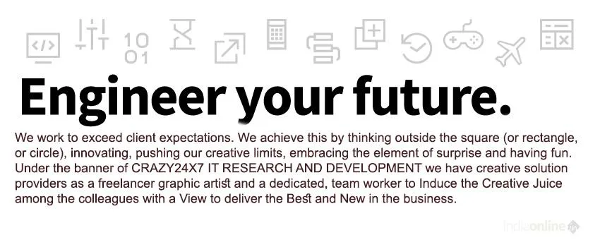 CRAZY 24X7 IT Research and Development CRAZY 24X7 IT Research and Development