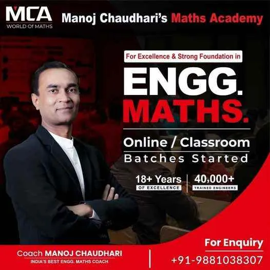 Manoj Chaudharis Maths Academy for Engineering