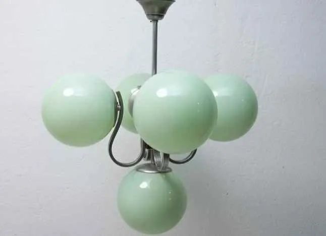 Color opal chandelier lamp