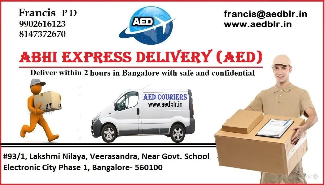 AED Courier Service Bangalore