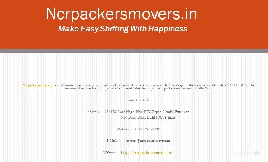 NCR Packers Movers
