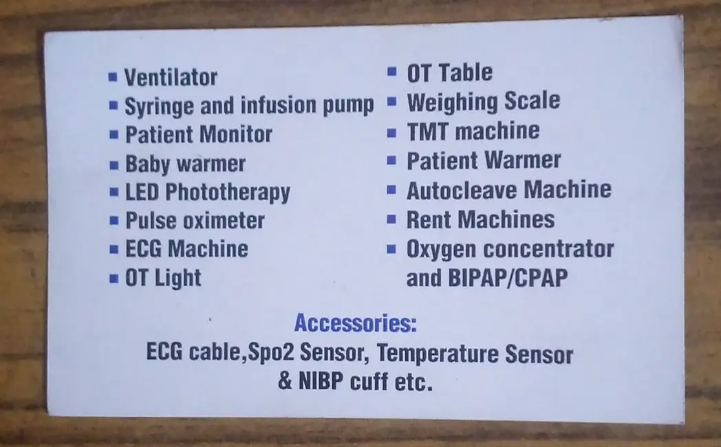 Medical Equipments & Accesories Medical Equipments & Accesories