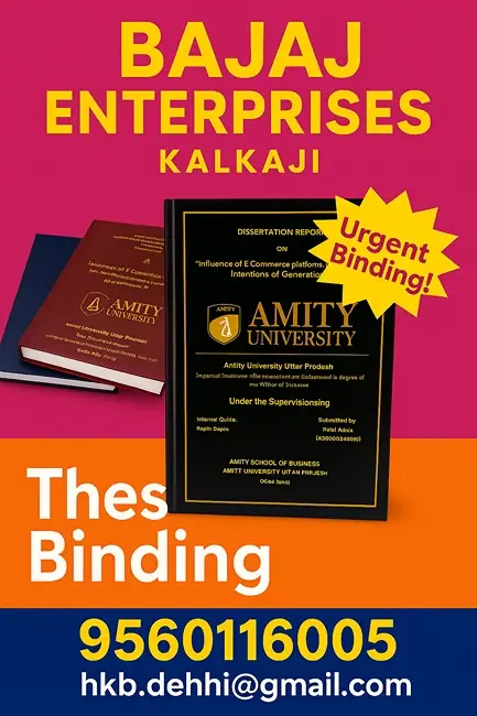 Thesis Printing and Binding