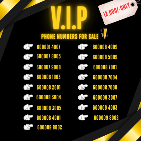 VIP Phone No For Sale