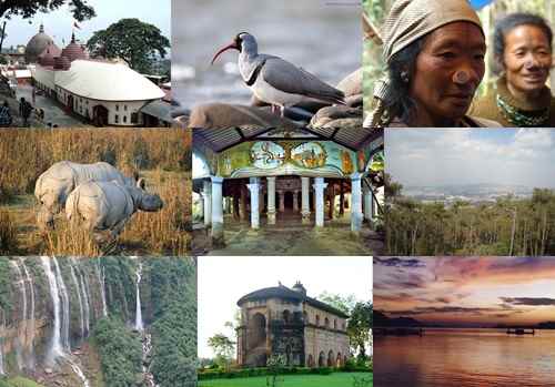 उत्तर पूर्वी भारत में पर्यटन स्थल