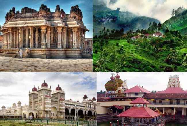 कर्नाटक के पर्यटन स्थल दक्षिण भारत के पर्यटन स्थल