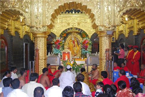 Sai Baba in Shirdi, Maharashtra