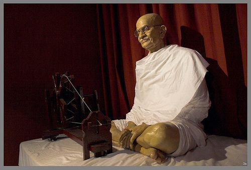 Wax Statue of Gandhi Baywatch Museum Kanyakumari