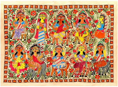 Madhubani Painting Paintings from India